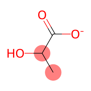 2-Hydroxypropanoic acid anion