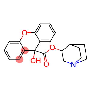 9-Hydroxy-9H-xanthene-9-carboxylic acid quinuclidin-3-yl ester