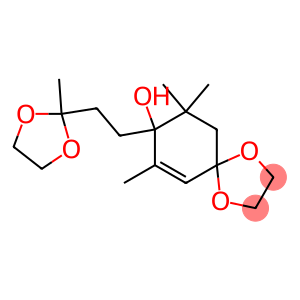 8-Hydroxy-7,9,9-trimethyl-8-[2-(2-methyl-1,3-dioxolan-2-yl)ethyl]-1,4-dioxaspiro[4.5]decan-6-ene