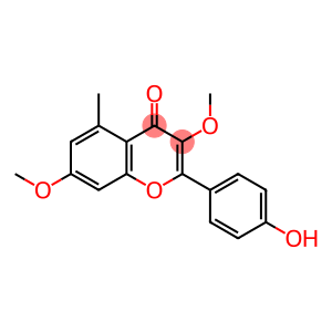 2-(4-Hydroxyphenyl)-3,7-dimethoxy-5-methyl-4H-1-benzopyran-4-one