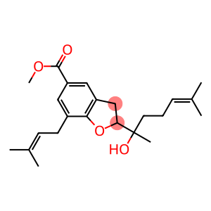 2-(1-Hydroxy-1,5-dimethyl-4-hexenyl)-7-(3-methyl-2-butenyl)-2,3-dihydrobenzofuran-5-carboxylic acid methyl ester