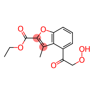 4-(Hydroperoxyacetyl)-3-methyl-2-benzofurancarboxylic acid ethyl ester