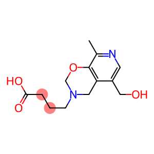 4-[[5-(Hydroxymethyl)-8-methyl-3,4-dihydro-2H-pyrido[4,3-e]-1,3-oxazin]-3-yl]butyric acid
