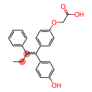 2-[4-[1-(4-Hydroxyphenyl)-2-phenyl-1-butenyl]phenoxy]acetic acid
