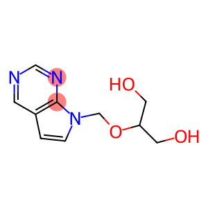 7-(2-Hydroxy-1-hydroxymethylethoxymethyl)-7H-pyrrolo[2,3-d]pyrimidine