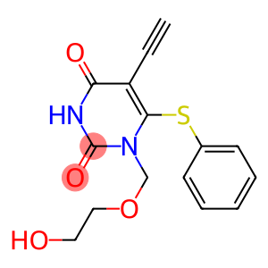 1-(2-Hydroxyethoxymethyl)-6-phenylthio-5-ethynyluracil