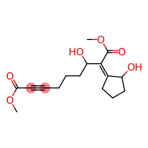 7-Hydroxy-8-(2-hydroxycyclopentylidene)-2-nonynedioic acid dimethyl ester