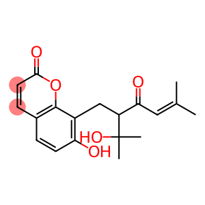 8-[3-Hydroxy-3-methyl-2-(3-methyl-2-butenoyl)butyl]-7-hydroxy-2H-1-benzopyran-2-one
