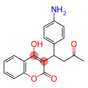 4-Hydroxy-3-[1-(4-aminophenyl)-3-oxobutyl]-2H-1-benzopyran-2-one