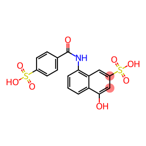 4-Hydroxy-8-[(4-sulfobenzoyl)amino]-2-naphthalenesulfonic acid