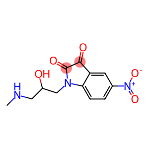 1-[2-hydroxy-3-(methylamino)propyl]-5-nitro-2,3-dihydro-1H-indole-2,3-dione