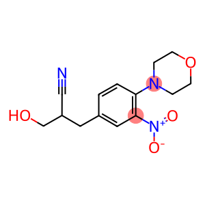 3-HYDROXY-2-(4-MORPHOLINO-3-NITROBENZYL)PROPANENITRILE