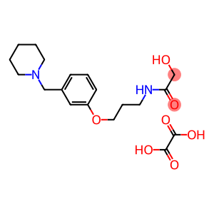 2-hydroxy-N-(3-(3-(piperidin-1-ylmethyl)phenoxy)propyl)acetamide oxalate