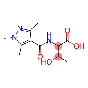 3-hydroxy-2-[(1,3,5-trimethyl-1H-pyrazol-4-yl)formamido]butanoic acid