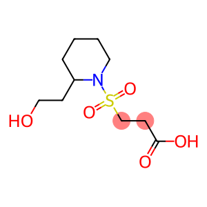 3-{[2-(2-hydroxyethyl)piperidine-1-]sulfonyl}propanoic acid