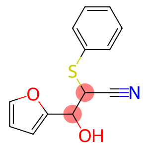 3-Hydroxy-2-(phenylthio)-3-(furan-2-yl)propanenitrile
