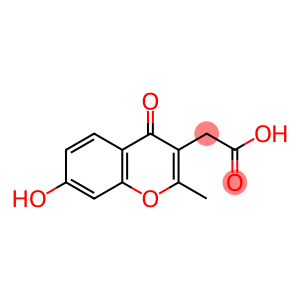 2-(7-Hydroxy-2-methyl-4-oxo-4H-1-benzopyran-3-yl)acetic acid