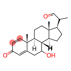 7-Hydroxy-3-oxopregna-1,4-diene-20-carbaldehyde