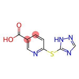 6-(1H-1,2,4-triazol-5-ylsulfanyl)pyridine-3-carboxylic acid