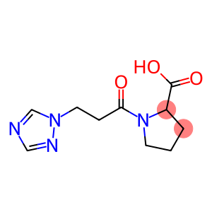 1-[3-(1H-1,2,4-triazol-1-yl)propanoyl]pyrrolidine-2-carboxylic acid