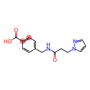 4-{[3-(1H-pyrazol-1-yl)propanamido]methyl}benzoic acid