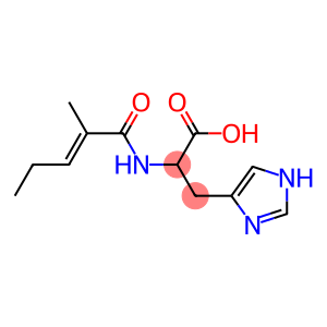 3-(1H-imidazol-4-yl)-2-{[(2E)-2-methylpent-2-enoyl]amino}propanoic acid