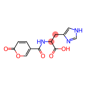 3-(1H-imidazol-4-yl)-2-{[(2-oxo-2H-pyran-5-yl)carbonyl]amino}propanoic acid