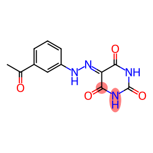 2,4,5,6(1H,3H)-pyrimidinetetrone 5-[N-(3-acetylphenyl)hydrazone]