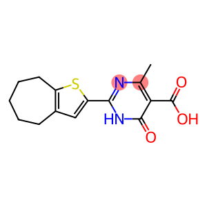 2-{4H,5H,6H,7H,8H-cyclohepta[b]thiophen-2-yl}-4-methyl-6-oxo-1,6-dihydropyrimidine-5-carboxylic acid