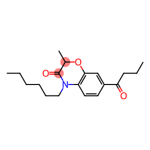 4-Hexyl-2-methyl-7-butyryl-4H-1,4-benzoxazin-3(2H)-one