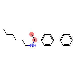 hexyl[1-(4-phenylphenyl)ethyl]amine