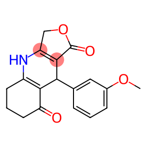 3,4,5,6,7,9-Hexahydro-9-(3-methoxyphenyl)furo[3,4-b]quinoline-1,8-dione