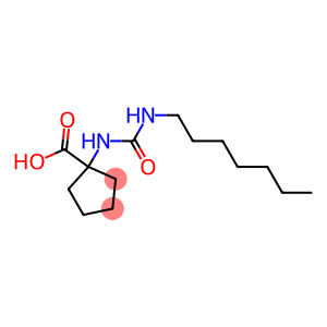 1-[(heptylcarbamoyl)amino]cyclopentane-1-carboxylic acid