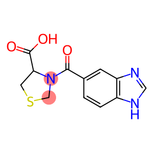 3-(1H-benzimidazol-5-ylcarbonyl)-1,3-thiazolidine-4-carboxylic acid