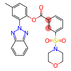 2-(2H-1,2,3-benzotriazol-2-yl)-4-methylphenyl 3-(4-morpholinylsulfonyl)benzoate