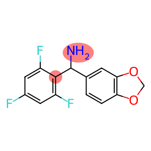 2H-1,3-benzodioxol-5-yl(2,4,6-trifluorophenyl)methanamine