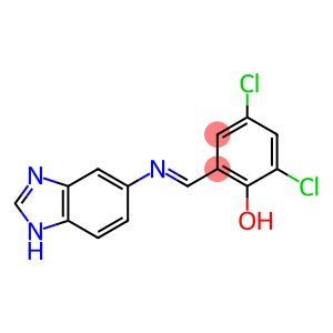 2-[(1H-benzo[d]imidazol-5-ylimino)methyl]-4,6-dichlorophenol