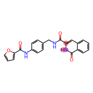 3-Isoquinolinecarboxamide,  N-[[4-[(2-furanylcarbonyl)amino]phenyl]methyl]-1,2-dihydro-1-oxo-
