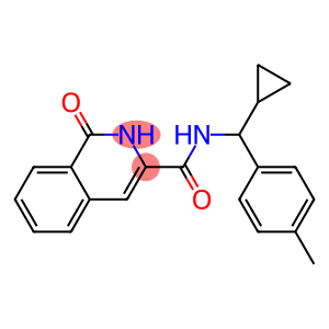 3-Isoquinolinecarboxamide,  N-[cyclopropyl(4-methylphenyl)methyl]-1,2-dihydro-1-oxo-
