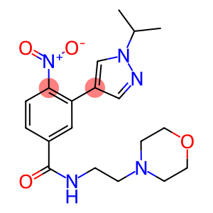 3-(1-ISOPROPYL-(1H)-PYRAZOL-4-YL)-N-(2-MORPHOLINOETHYL)-4-NITROBENZAMIDE