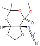 2,3-ISOPROPYLIDENE-2R,3R-DIOXY-4S-AZIDO-TETRAHYDROFURANE-5S-CARBOXYLIC ACID METHYL ESTER
