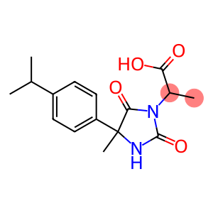 2-[4-(4-isopropylphenyl)-4-methyl-2,5-dioxoimidazolidin-1-yl]propanoic acid