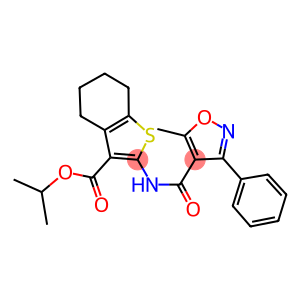 isopropyl 2-{[(5-methyl-3-phenyl-4-isoxazolyl)carbonyl]amino}-4,5,6,7-tetrahydro-1-benzothiophene-3-carboxylate