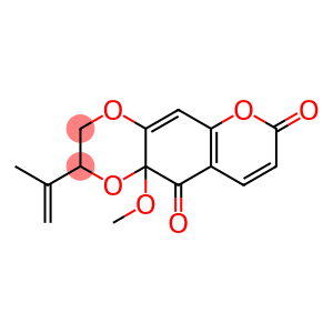 2-Isopropenyl-2,3,10,10a-tetrahydro-10a-methoxy-7H-pyrano[2,3-g]-1,4-benzodioxin-7,10-dione