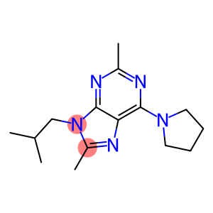 9-ISOBUTYL-2,8-DIMETHYL-6-(PYRROLIDIN-1-YL)-9H-PURINE