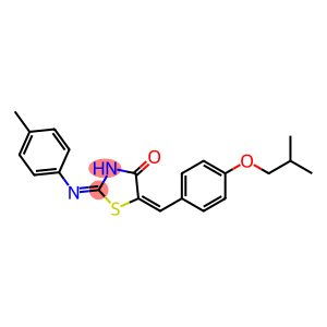 5-(4-isobutoxybenzylidene)-2-[(4-methylphenyl)imino]-1,3-thiazolidin-4-one