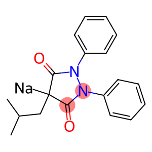 4-Isobutyl-1,2-diphenyl-4-sodio-3,5-pyrazolidinedione