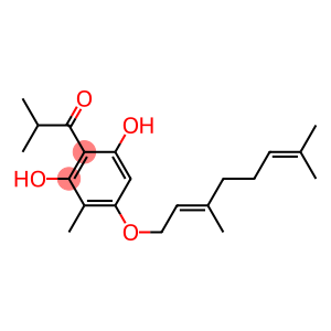 2-Isobutyryl-5-[[(2E)-3,7-dimethyl-2,6-octadienyl]oxy]-6-methylresorcinol