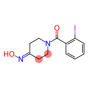 1-(2-iodobenzoyl)piperidin-4-one oxime