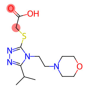2-({4-[2-(morpholin-4-yl)ethyl]-5-(propan-2-yl)-4H-1,2,4-triazol-3-yl}sulfanyl)acetic acid